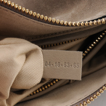 Chloe Suede Calfskin Braided Medium Marcie Satchel Motty Grey 7 of 8