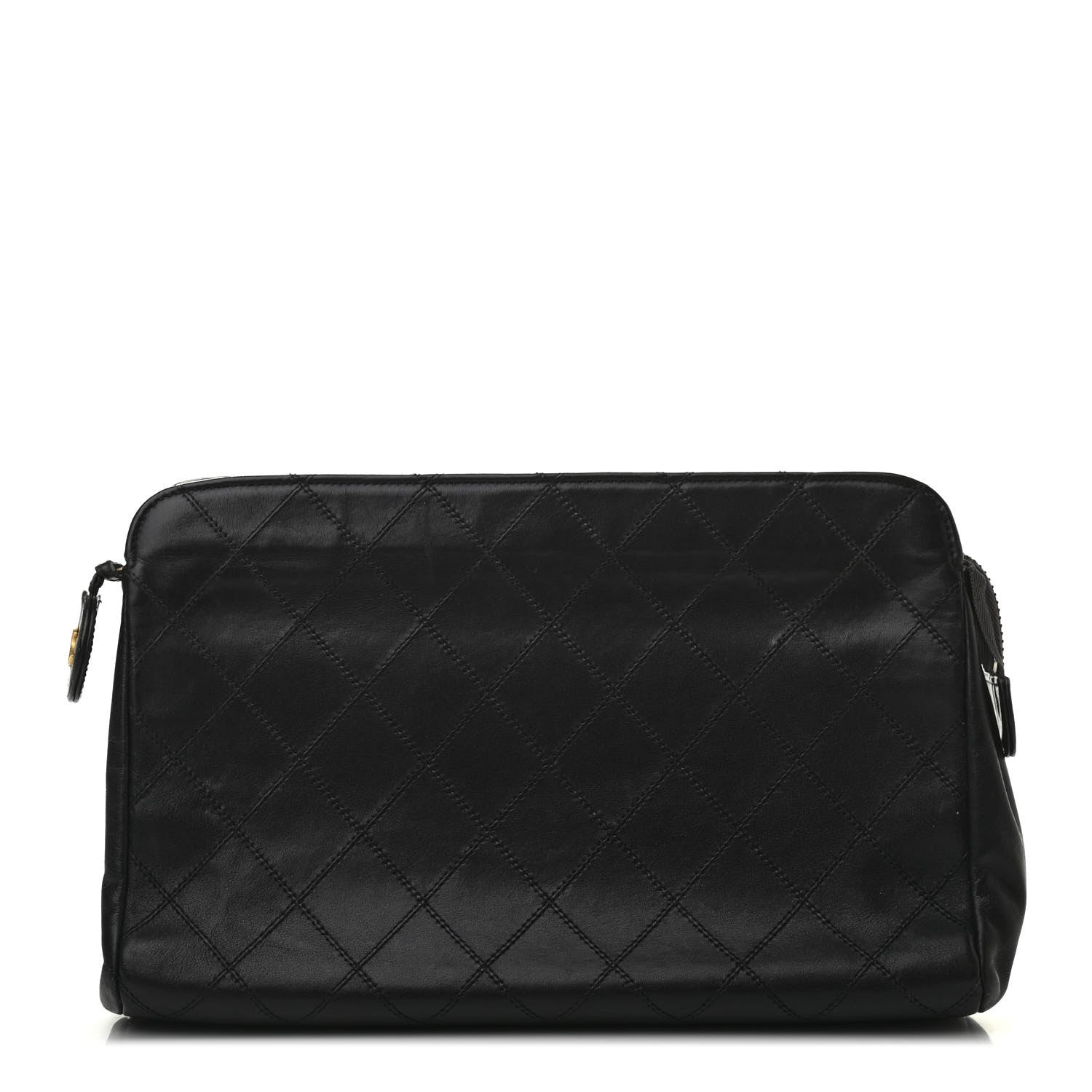 Chanel Lambskin Quilted Cosmetic Case Black 1 of 8