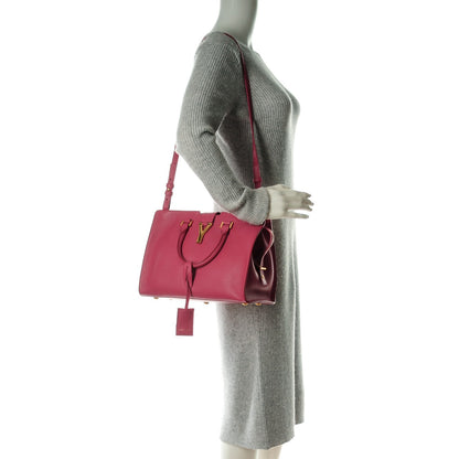 Saint Laurent Calfskin Small Classic Y Cabas Fuchsia 2 of 7