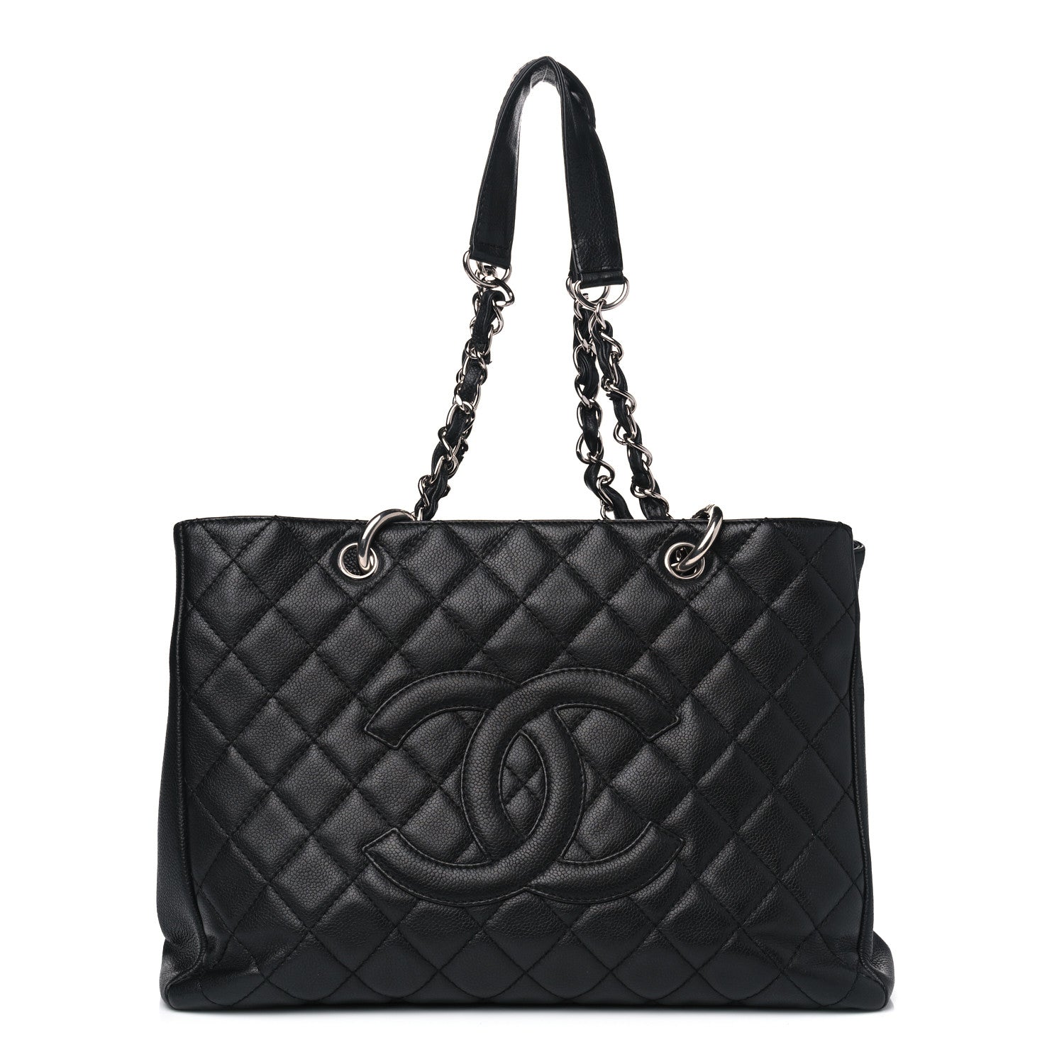 Chanel Caviar Quilted Grand Shopping Tote GST Black 1 of 12