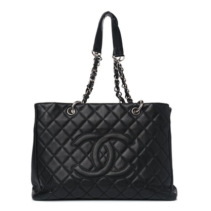 Chanel Caviar Quilted Grand Shopping Tote GST Black 1 of 12