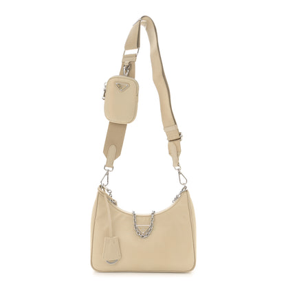 Prada Re-Nylon Saffiano Re-Edition 2005 Shoulder Bag Deserto 1 of 11