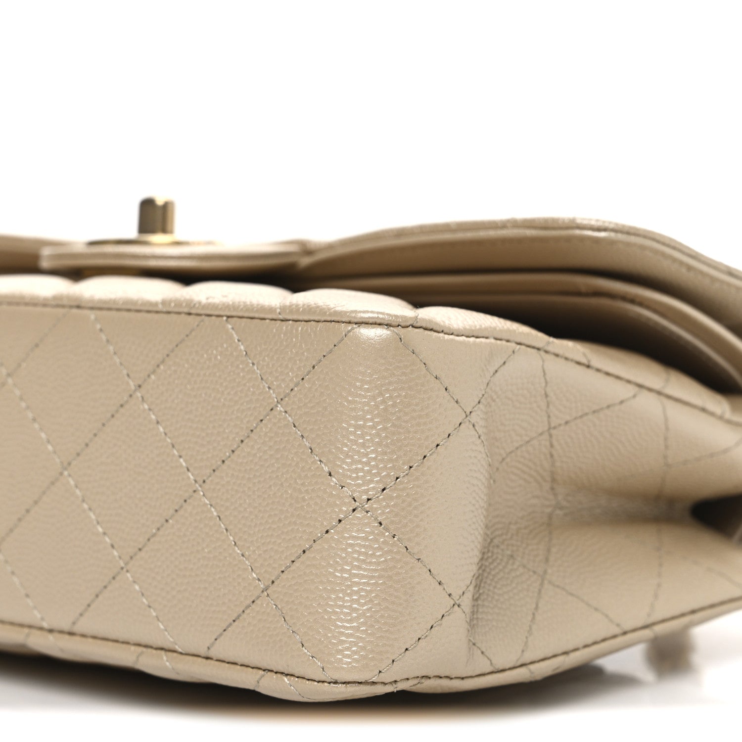 Chanel Metallic Caviar Quilted Small Double Flap Gold 10 of 10