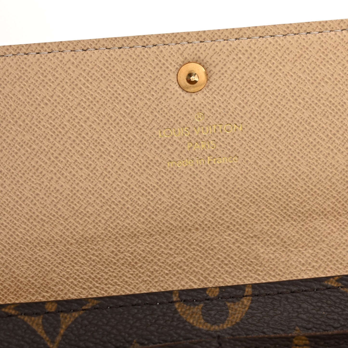Monogram Dentelle Sarah Wallet Gold