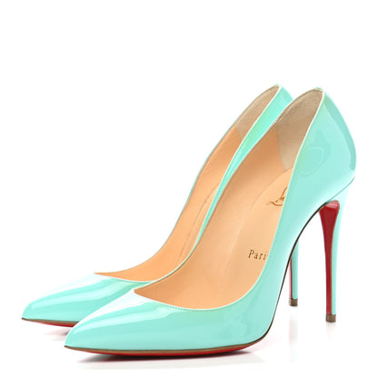 Christian Louboutin Patent Pigalle Follies 100 Pumps 37.5 Opaline 3 of 8