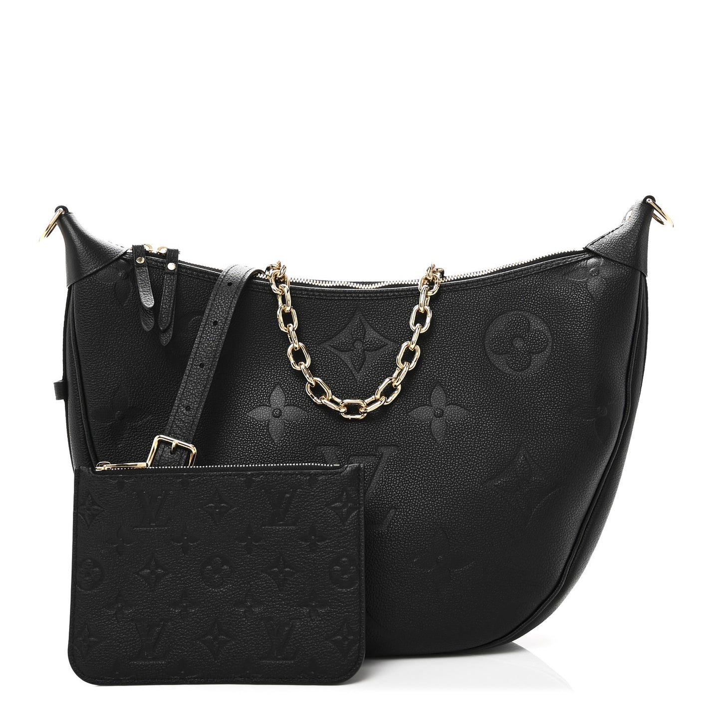 Empreinte Monogram Giant Loop Hobo Black