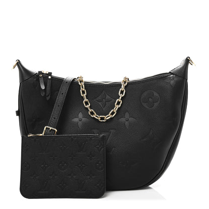 Louis Vuitton Empreinte Monogram Giant Loop Hobo Black 3 of 10