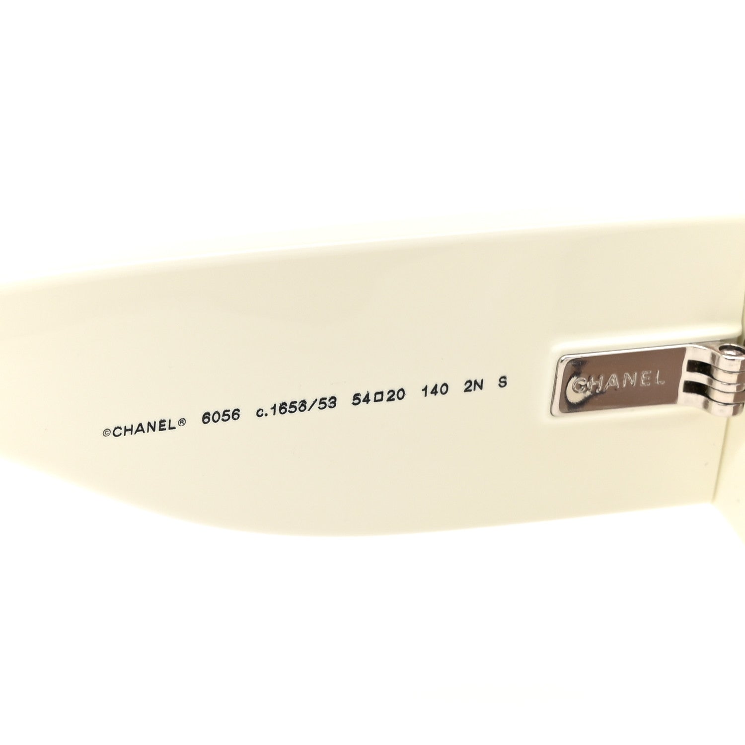 Chanel Acetate Cat Eye Sunglasses 6056 Black White 5 of 8