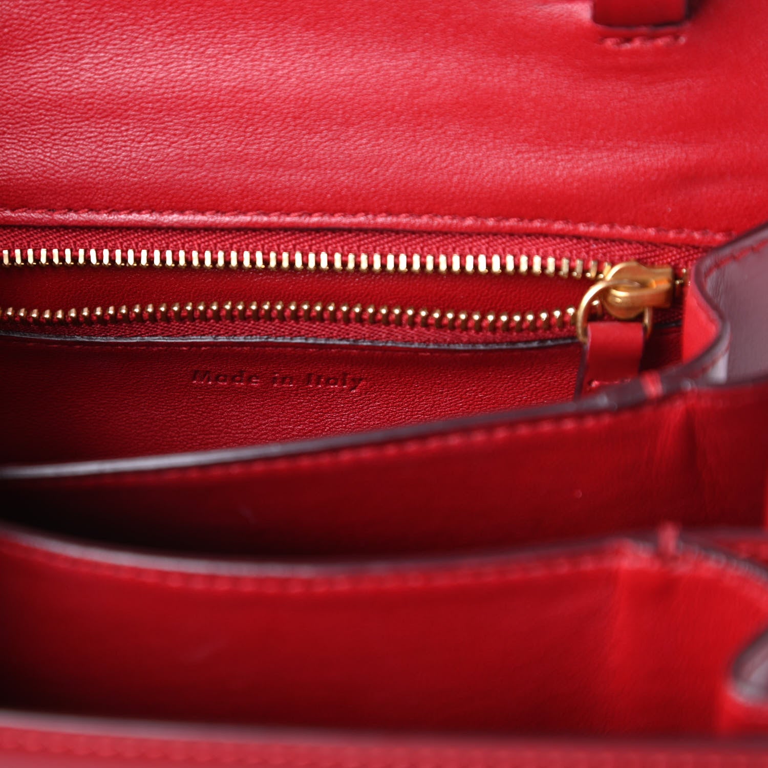 Celine Smooth Calfskin Small Classic Box Flap Bag Red 8 of 13