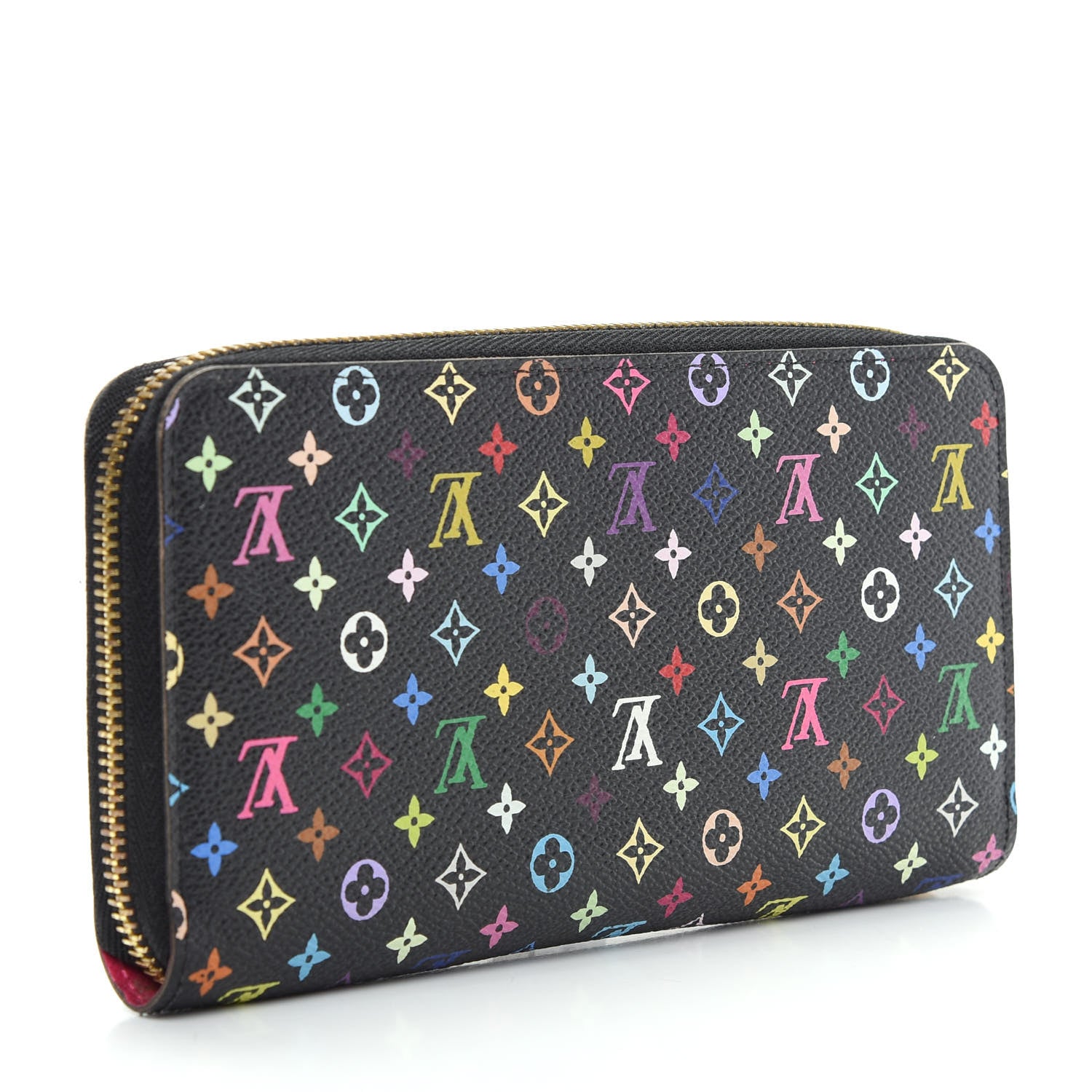 Louis Vuitton Monogram Multicolor Zippy Wallet Black Grenade 3 of 8
