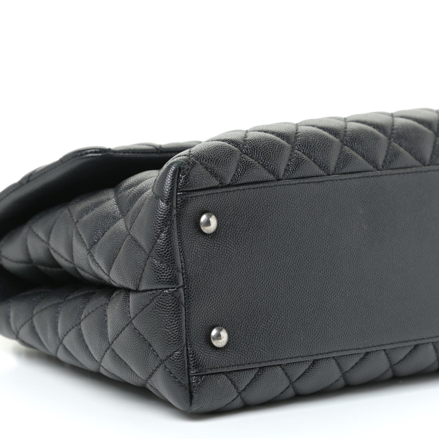 Chanel Caviar Quilted Medium Coco Handle Flap Black 9 of 18
