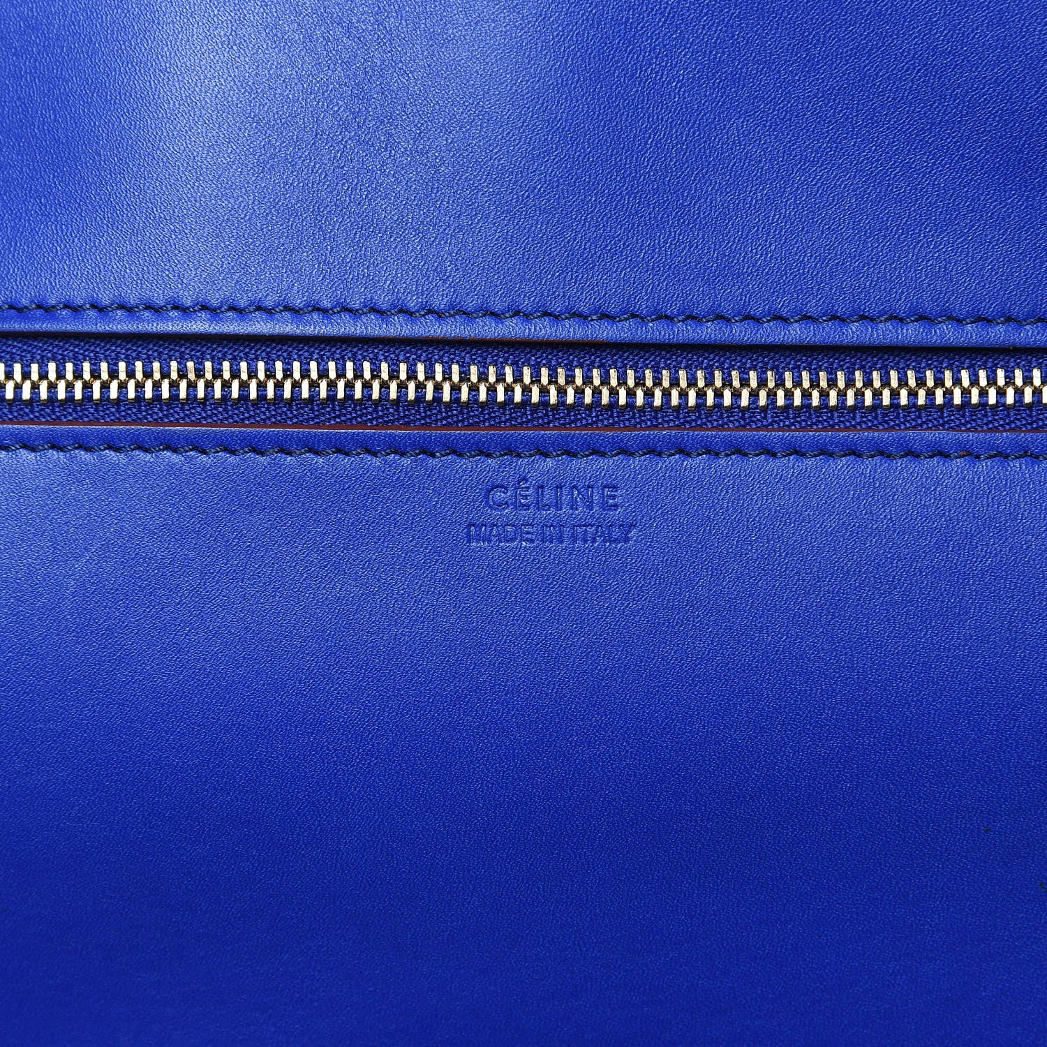 Celine Natural Calfskin Medium Tie Knot Tote Indigo 7 of 20