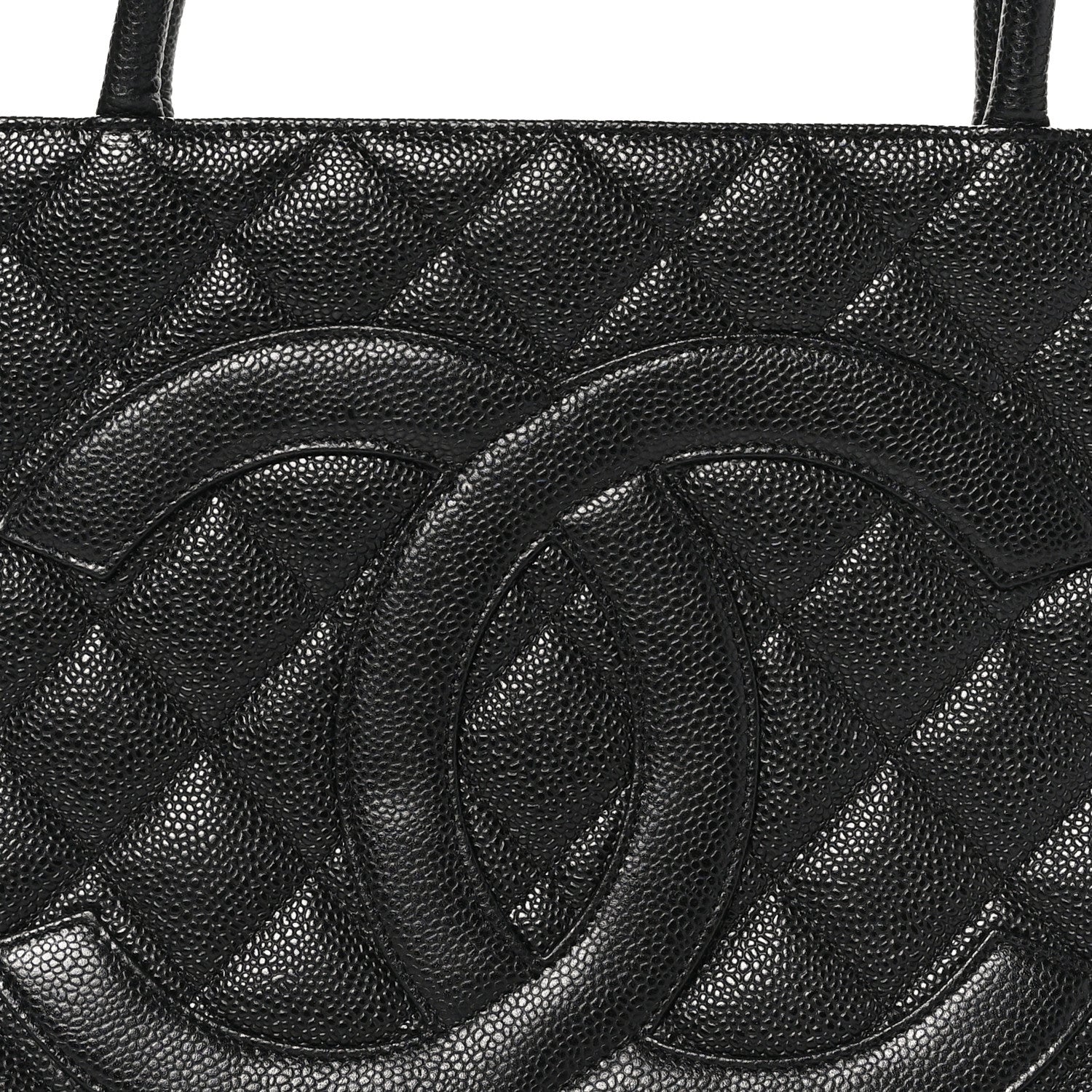 Chanel Caviar Quilted Medallion Tote Black 8 of 10