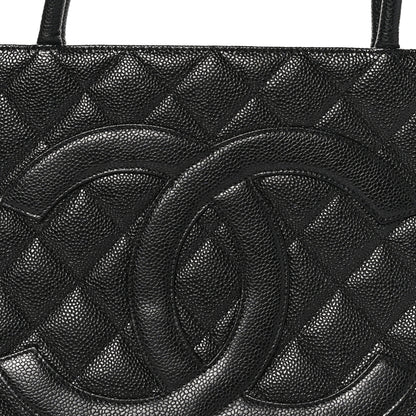 Chanel Caviar Quilted Medallion Tote Black 8 of 10