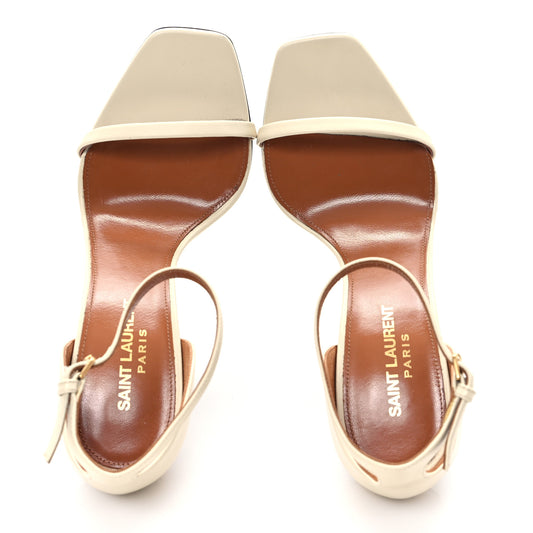 Calfskin 110 Opyum Sandals 37 Real Beige