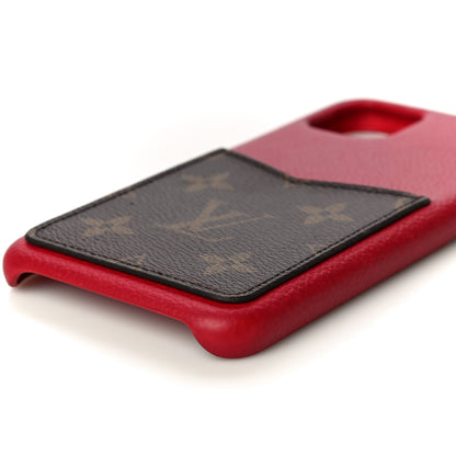 Louis Vuitton Calfskin Monogram iPhone 11 Pro Max Bumper Scarlet 11 of 15
