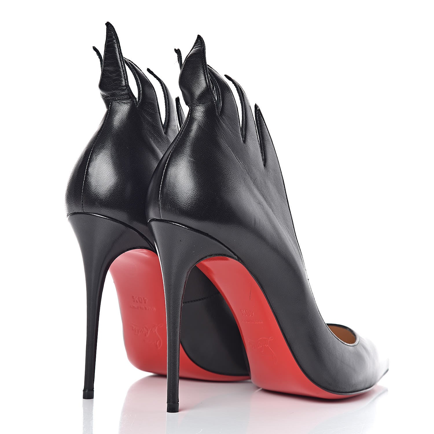 Christian Louboutin Shiny Nappa Victorina 100 Pumps 40.5 Black 4 of 11