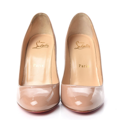 Christian Louboutin Patent Fifille 100 Pumps 36 Nude 2 of 9