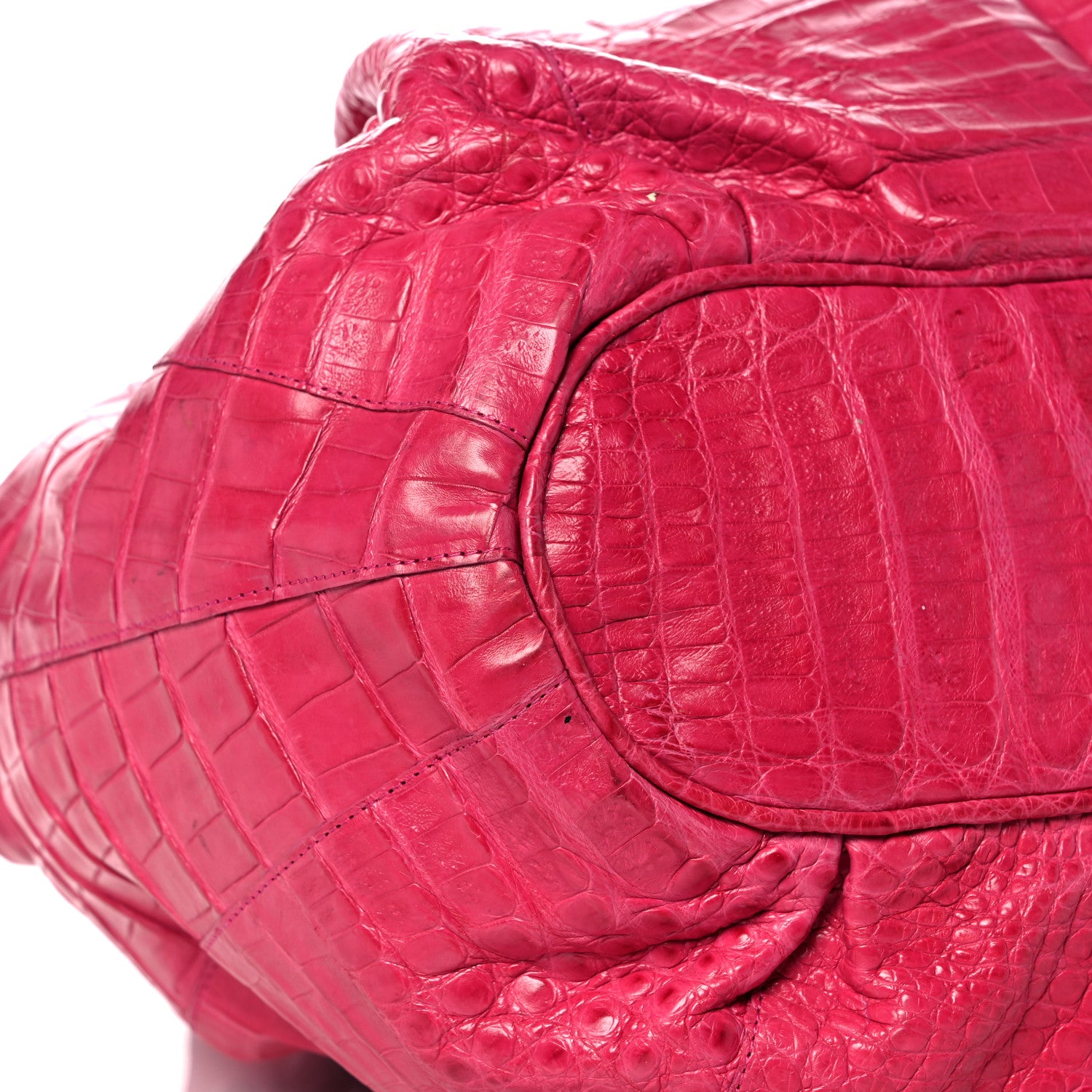 Nancy Gonzalez Crocodile Tote Pink 6 of 10
