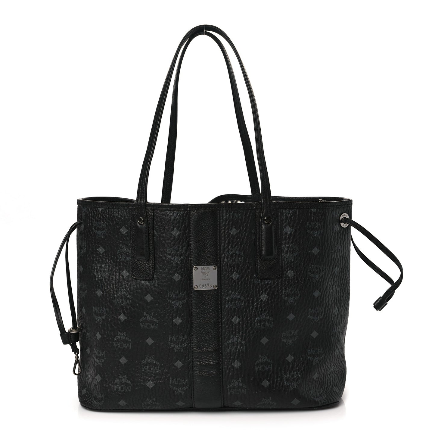 Visetos Medium Liz Reversible Shopper Tote Black