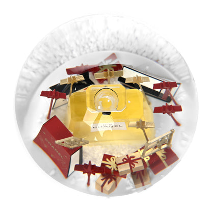 Chanel Glass N°5 Perfume Bottle Snow Globe Red 6 of 8