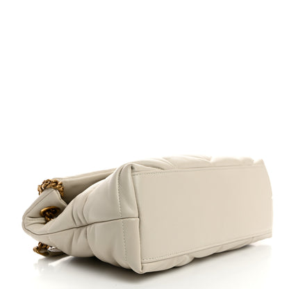 Saint Laurent Lambskin Quilted Small Loulou Puffer Monogram Chain Satchel Crema Soft 4 of 10
