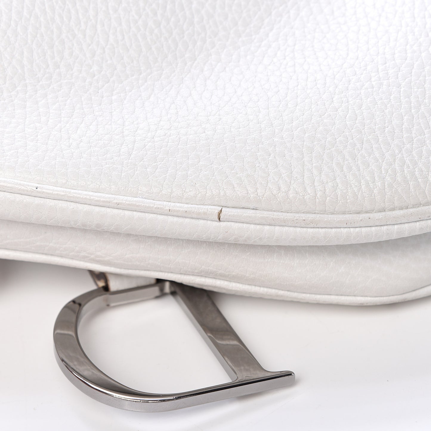 Calfskin Saddle Bag White