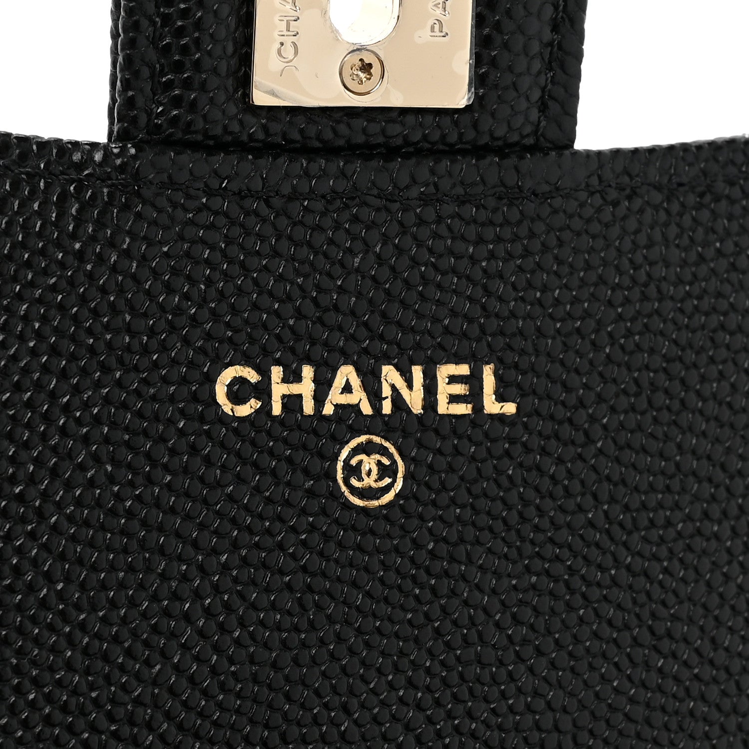 Chanel Caviar Quilted Clutch With Chain Bag Black 7 of 12