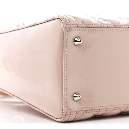 Christian Dior Patent Cannage Medium Lady Dior Rose Clair 16 of 35