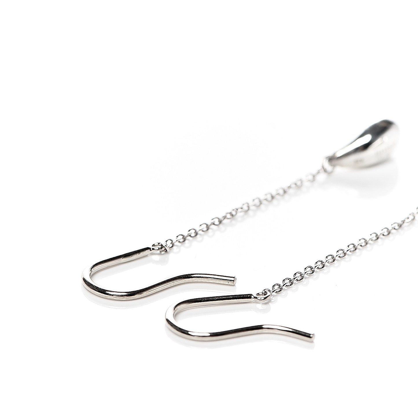 Sterling Silver Elsa Peretti Teardrop Hook Earrings
