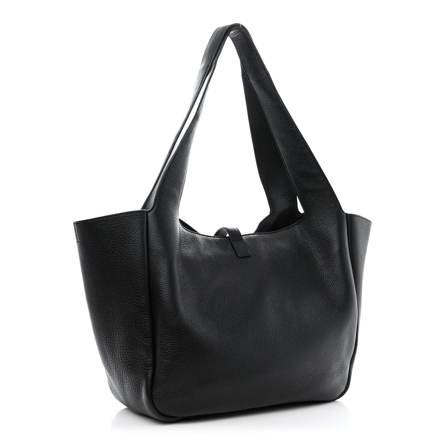 Grained Deerskin Bea Tote Black