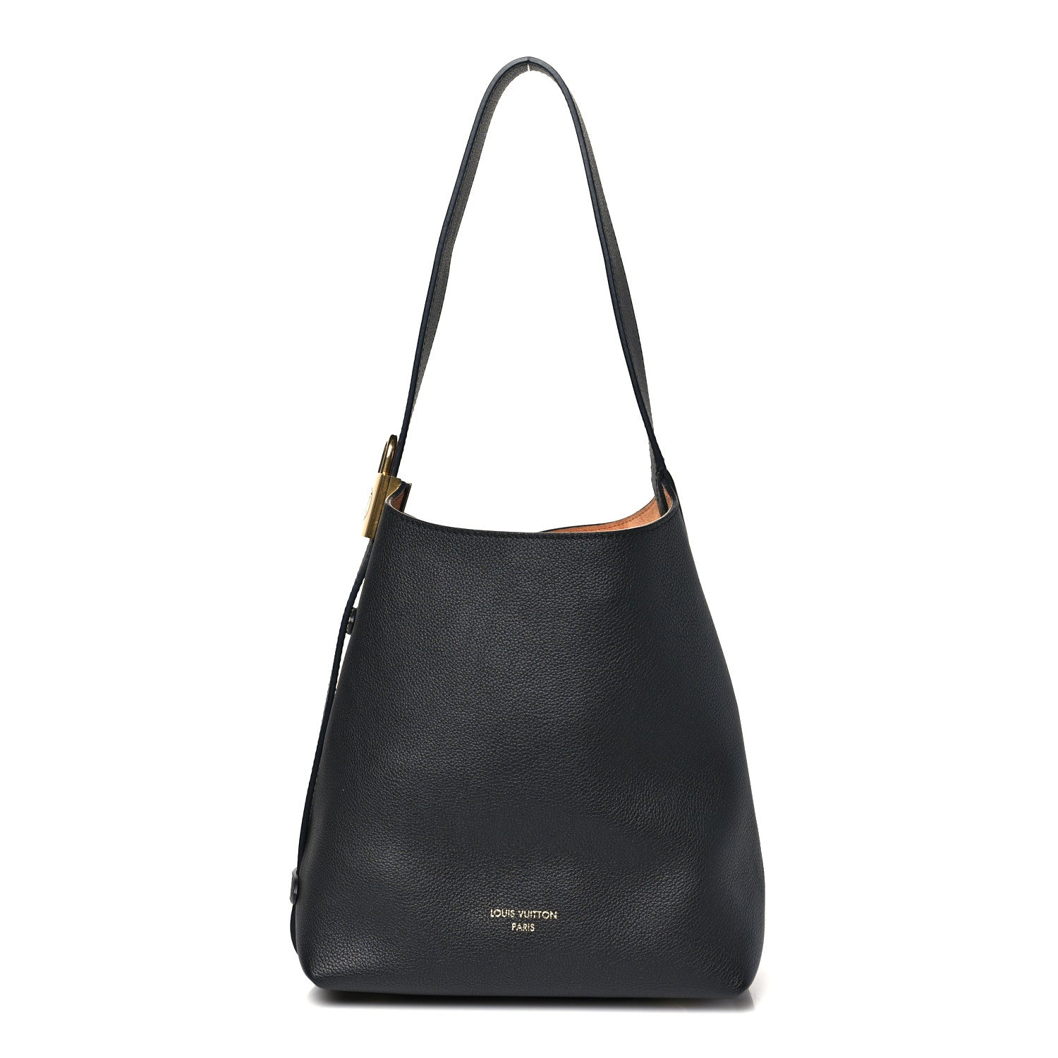 Louis Vuitton Grained Calfskin Low Key Hobo PM Black 1 of 9