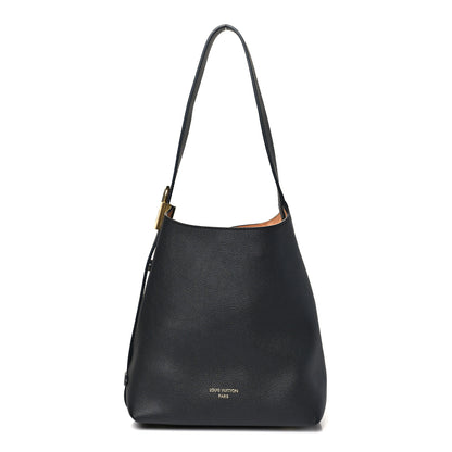 Louis Vuitton Grained Calfskin Low Key Hobo PM Black 1 of 9