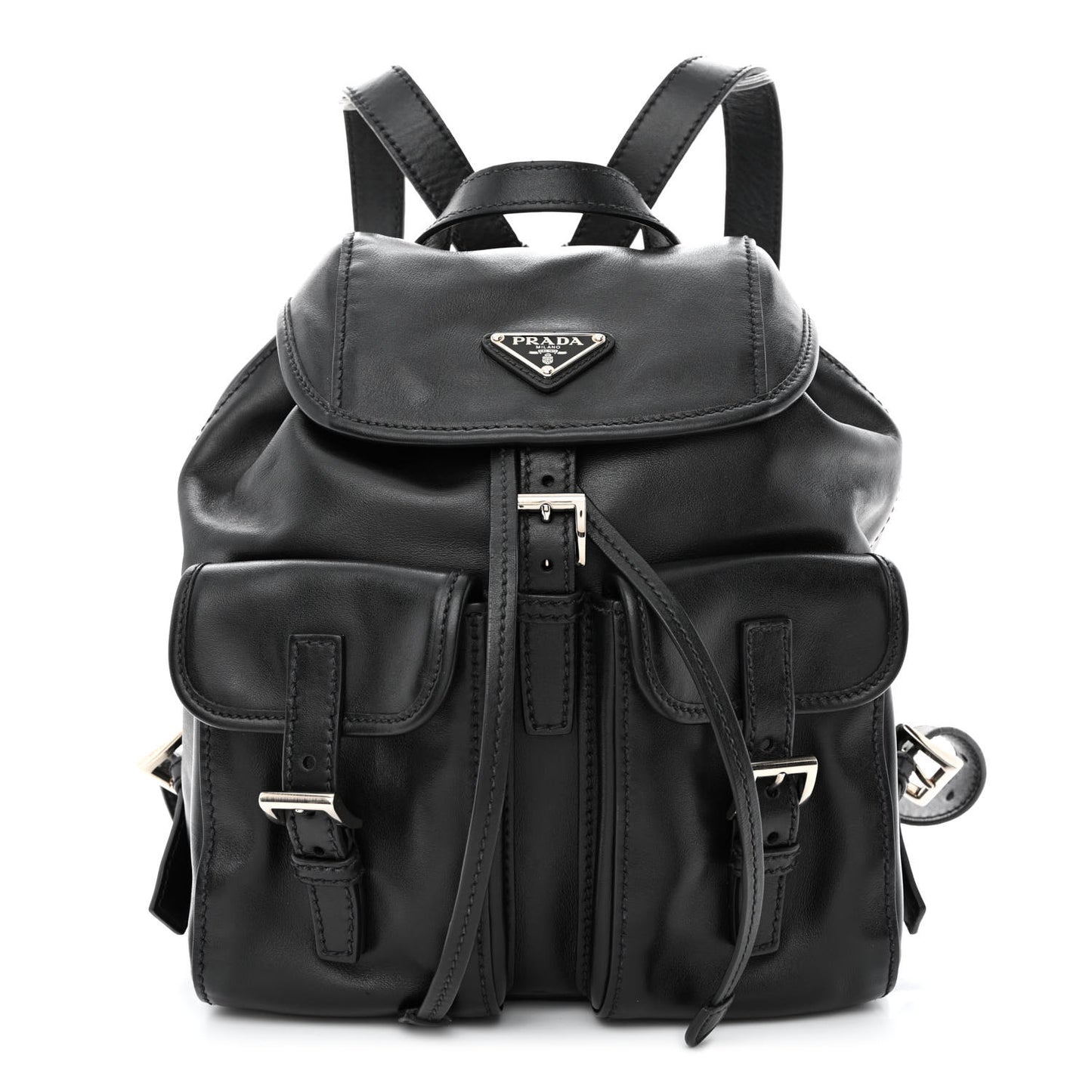 Calfskin Backpack Black