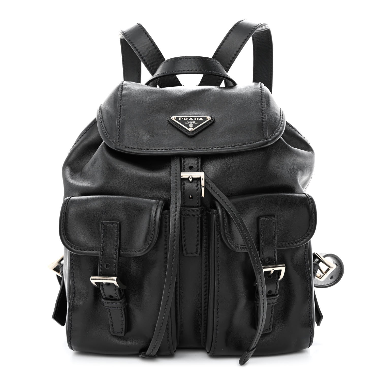 Prada Calfskin Backpack Black 1 of 11