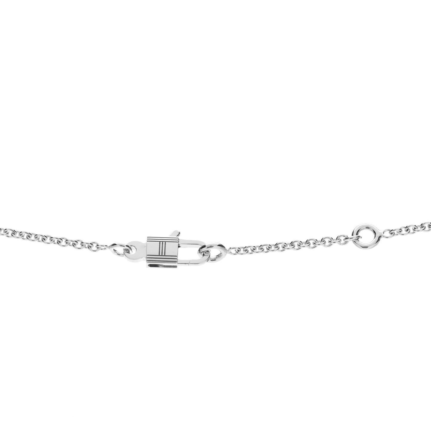 18K White Gold Diamond Constance Amulettes Pendant Necklace