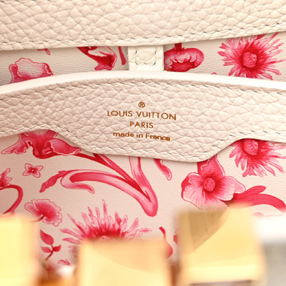 Louis Vuitton Taurillon Lambskin Calfskin Capucines BB Snow White 6 of 9