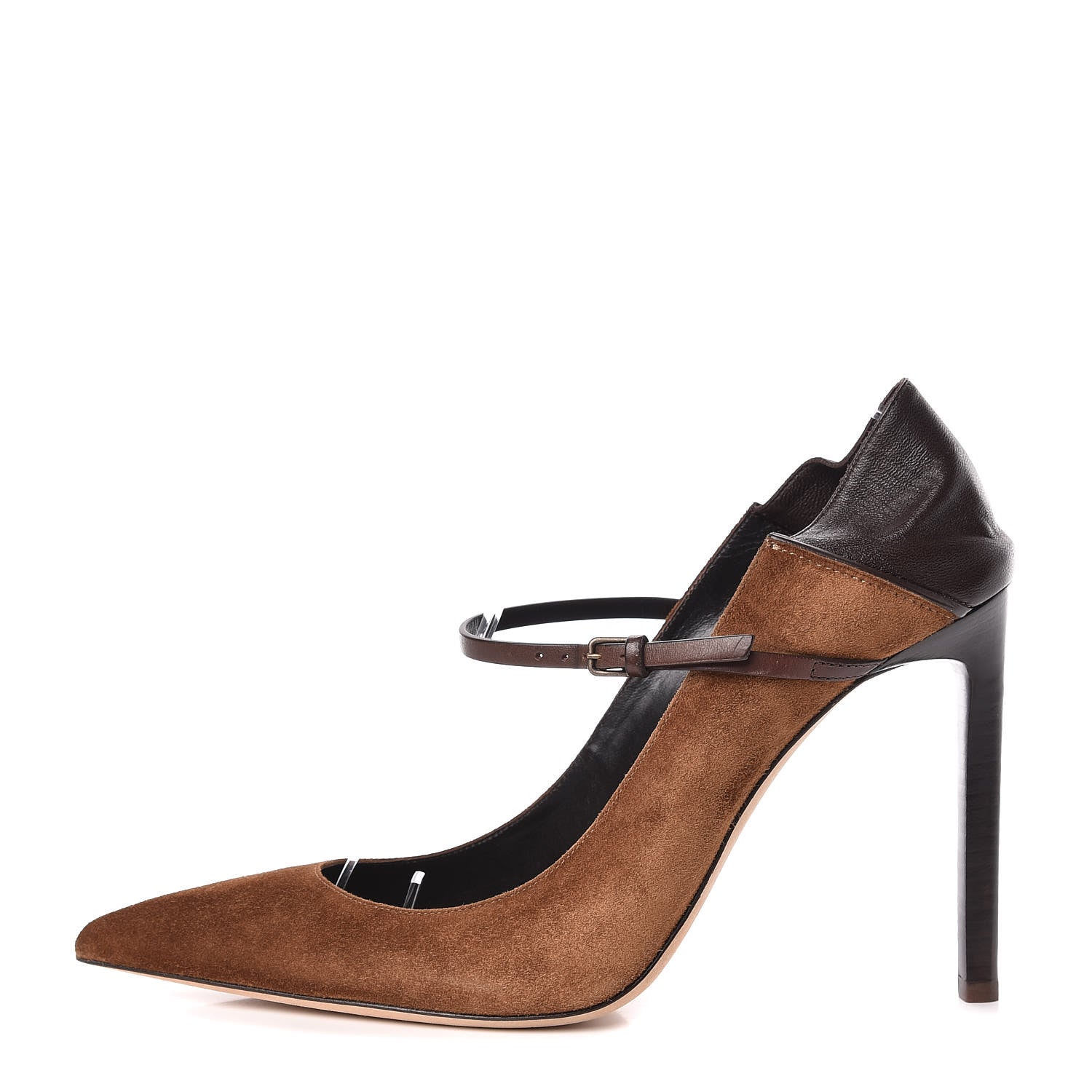 Saint Laurent Suede Majorelle 105 Pumps 39.5 Moro Coffee 1 of 9