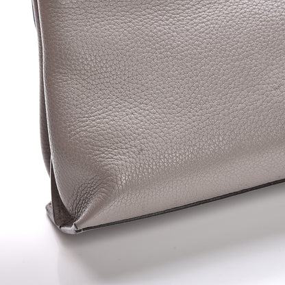 Gucci Cellarius Calfskin Small Bamboo Daily Top Handle Bag Storm Grey 12 of 14