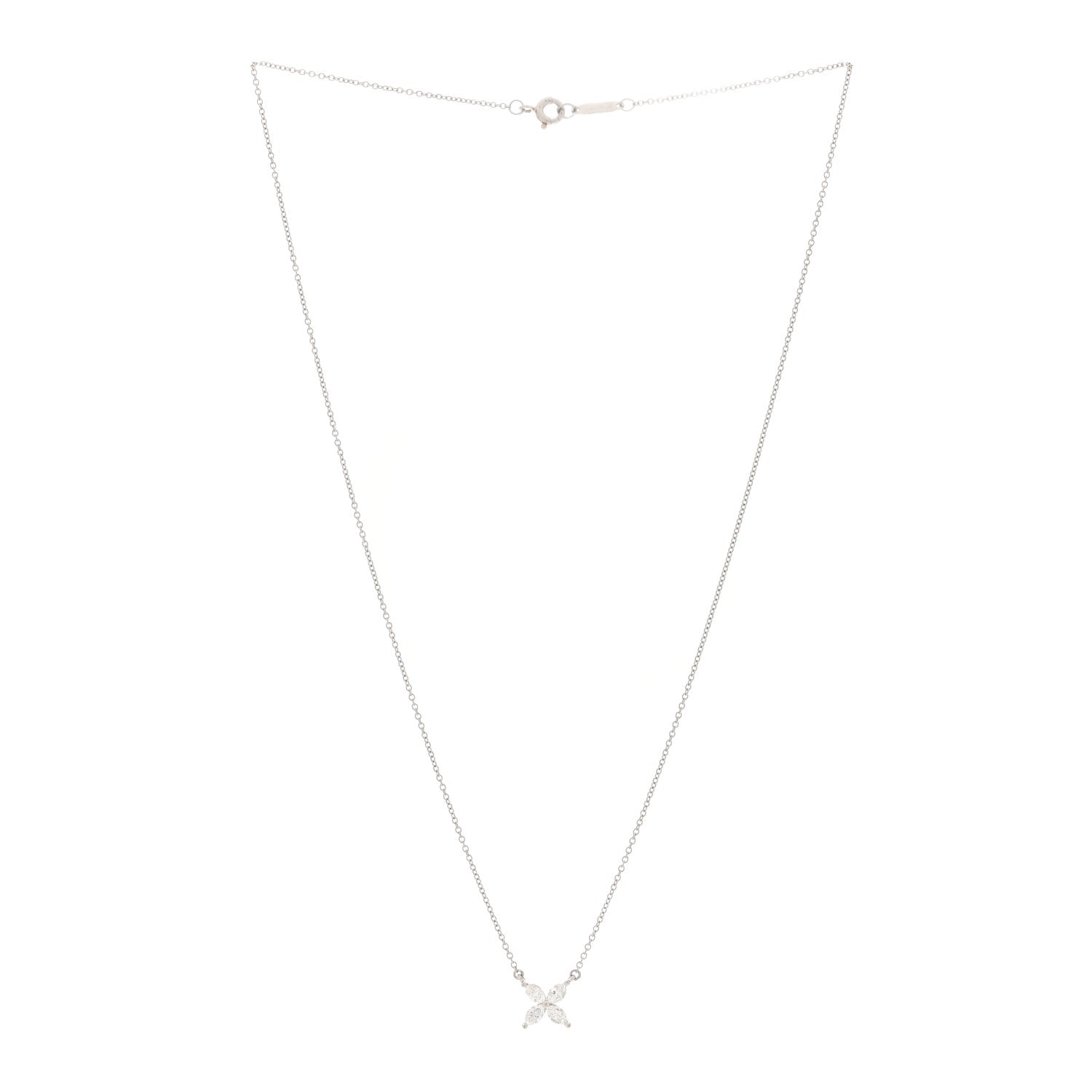 Tiffany Platinum Diamond Medium Victoria Necklace 3 of 6