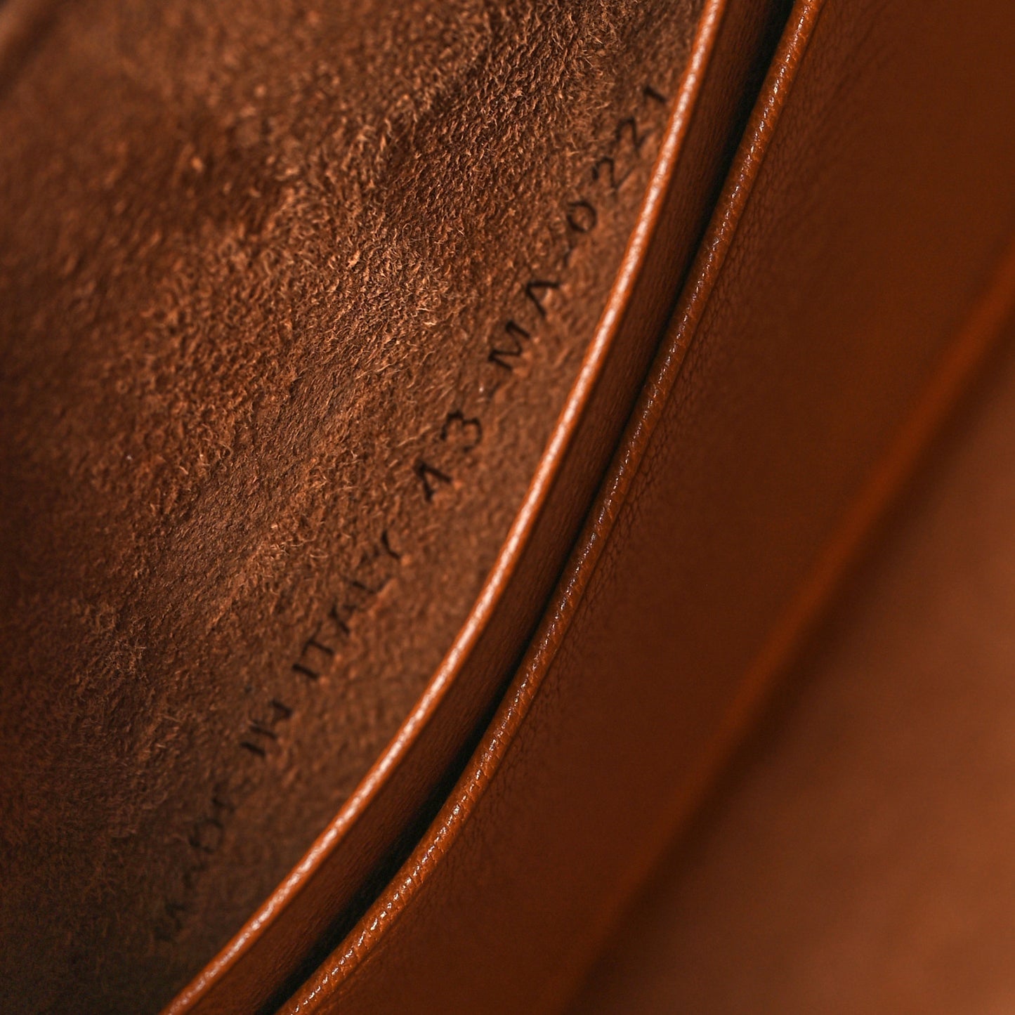 Goatskin Double Saddle Pouch Tan