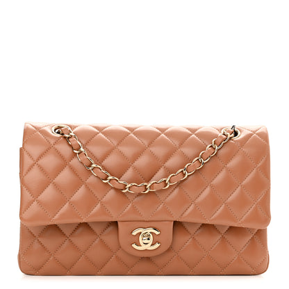 Chanel Lambskin Quilted Medium Double Flap Brown 1 of 11