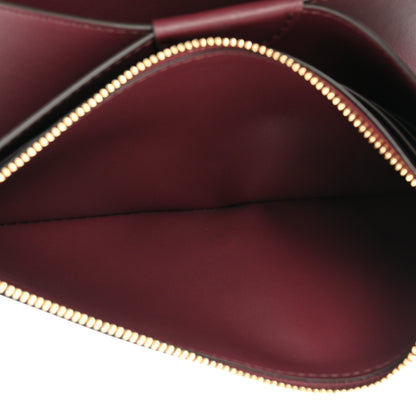Burberry Calfskin Logo Hazelmere Wallet With Detachable Strap Deep Maroon 5 of 13
