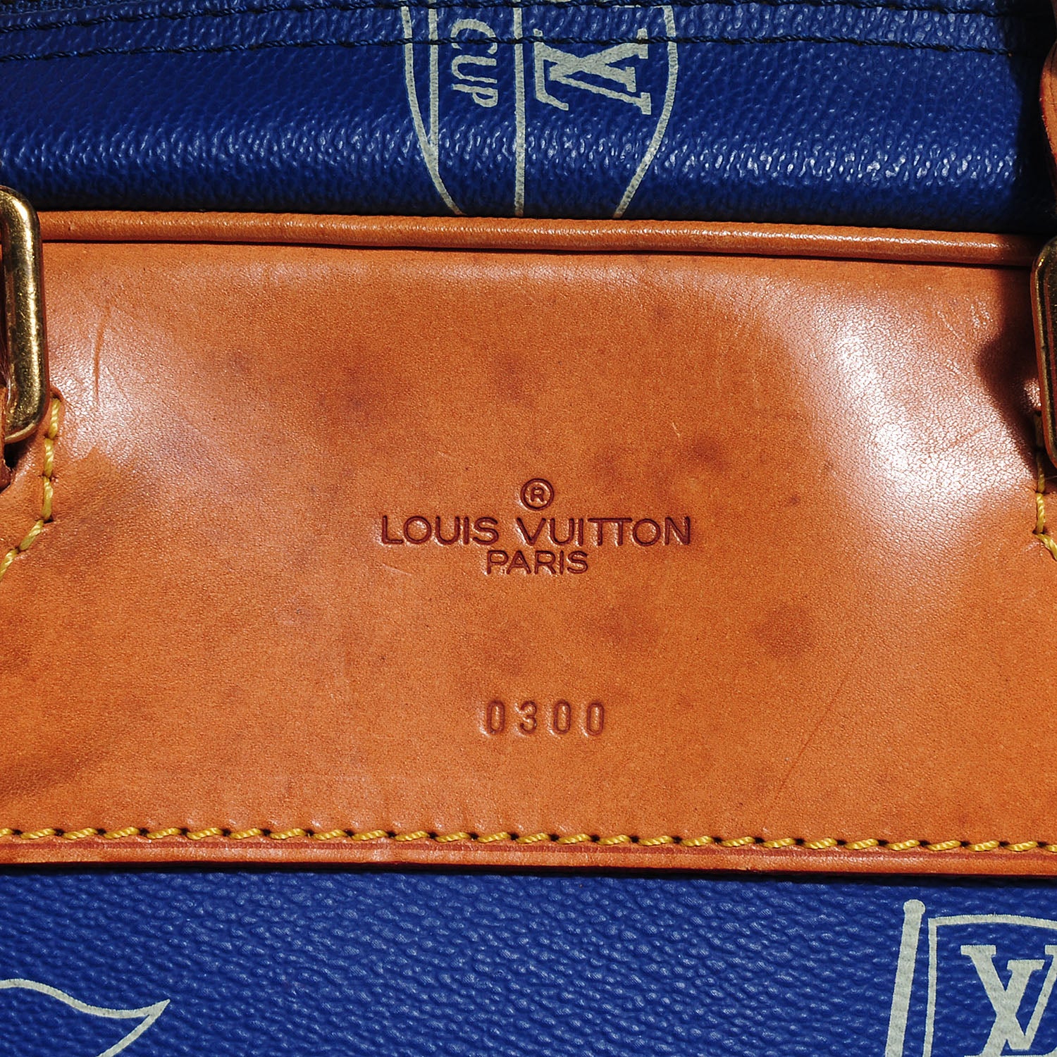 Louis Vuitton Americas Cup Boston Duffel Bag Blue 6 of 8
