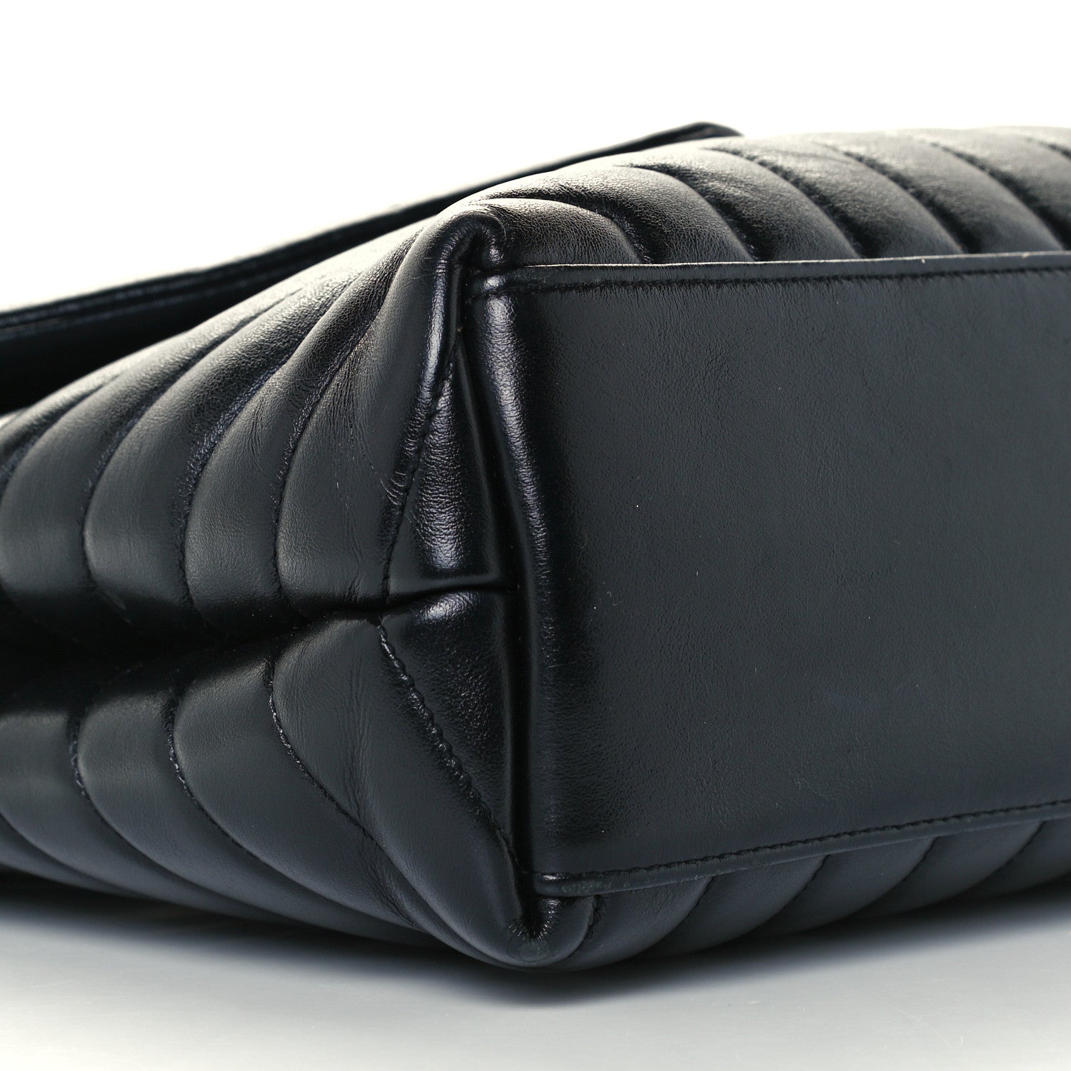 Saint Laurent Calfskin Y Quilted Monogram Medium Loulou Chain Satchel Black 10 of 11