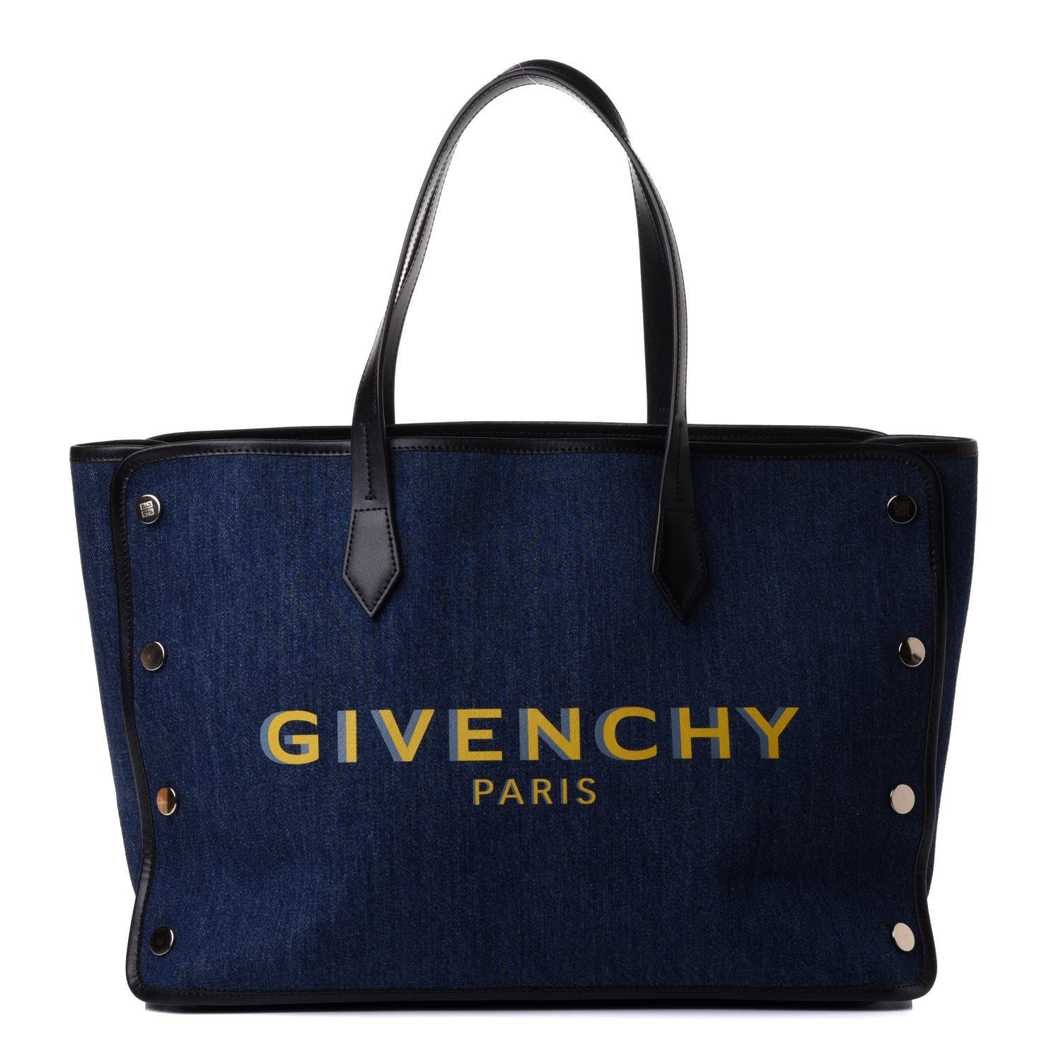 Givenchy Denim Medium Logo Bond Shopper Tote Blue 1 of 4