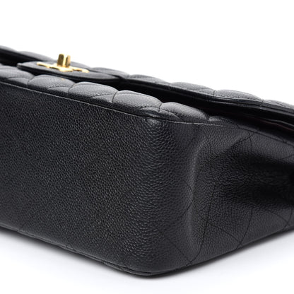 Chanel Caviar Quilted Jumbo Double Flap Black 8 of 8