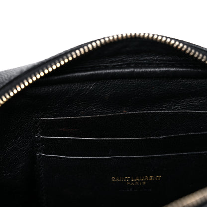 Saint Laurent Grain De Poudre Matelasse Monogram Mini Lou Camera Bag Black 11 of 18