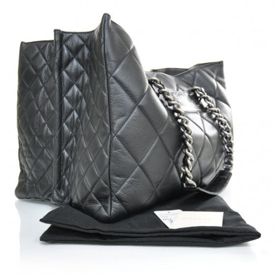 Chanel Caviar Quilted Coco Casual Tote Black 2 of 11