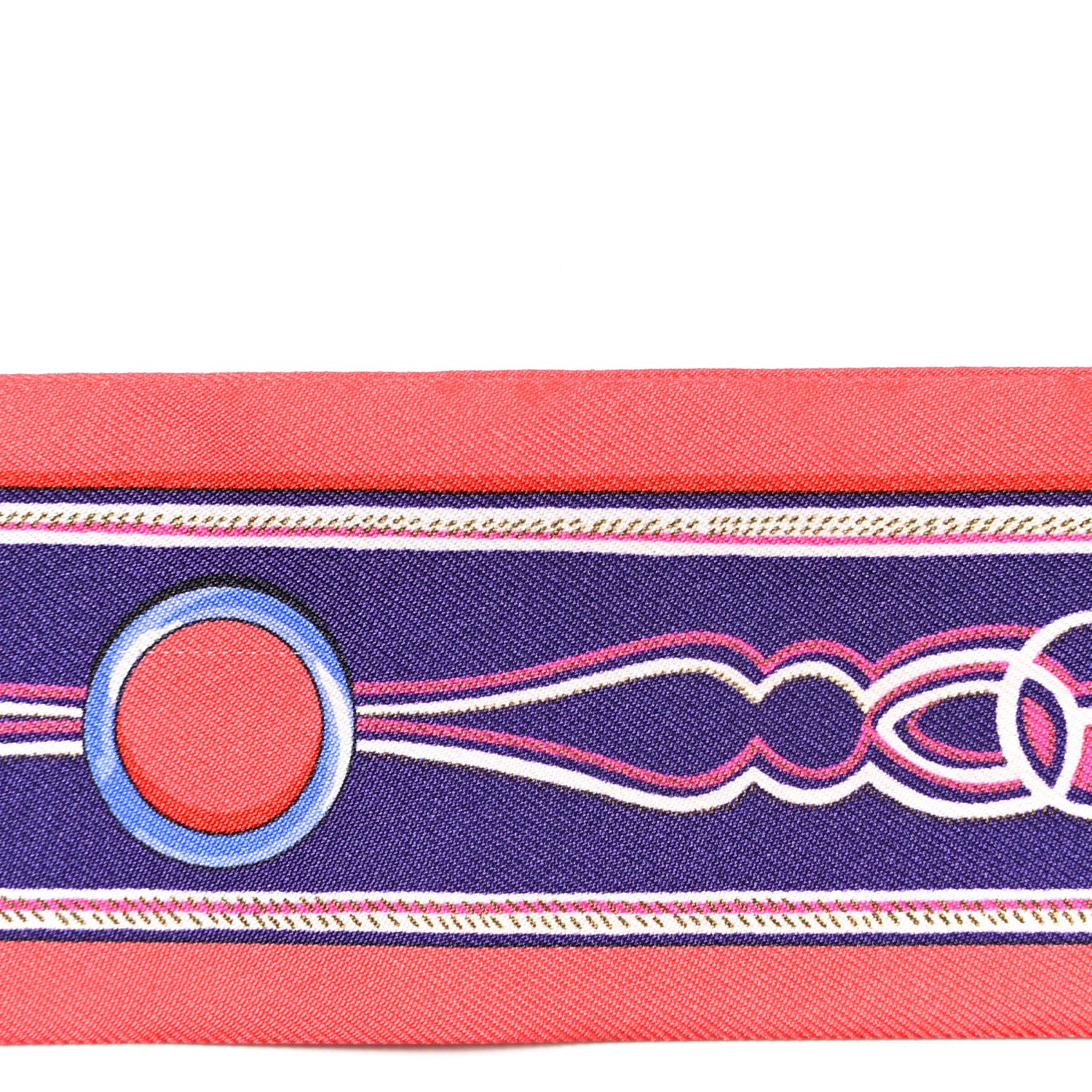 Hermes Silk Maillons Twilly Rouge 7 of 7